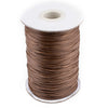 1mm Light Brown Waxed Polyester Cord (500ft)