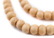 Dark Cream Mala Bone Beads (8mm) - The Bead Chest