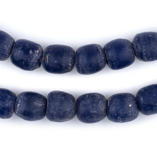 Vintage Blue Sandcast Beads - The Bead Chest