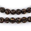 Antiqued Round Tibetan Agate Beads (12mm)