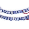 Blue Rustic Bone Mala Beads (6mm)