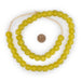 Corn Yellow Recycled Glass Beads (14mm) - The Bead Chest