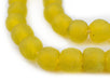 Corn Yellow Recycled Glass Beads (14mm) - The Bead Chest