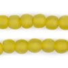Corn Yellow Recycled Glass Beads (14mm)