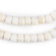 Round White Bone Beads (7x10mm) - The Bead Chest