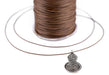 1mm Light Brown Waxed Polyester Cord (500ft) - The Bead Chest
