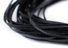 1.5mm Black Flat Leather Cord (15ft)