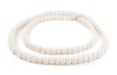 Round White Bone Beads (7x10mm) - The Bead Chest