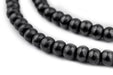 Polished Black Bone Mala Beads (6mm) - The Bead Chest
