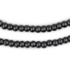 Polished Black Bone Mala Beads (6mm)