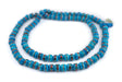 Sapphire Blue Inlaid Bone Mala Beads (10mm) - The Bead Chest