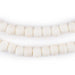 Matte White Bone Mala Beads (8mm) - The Bead Chest