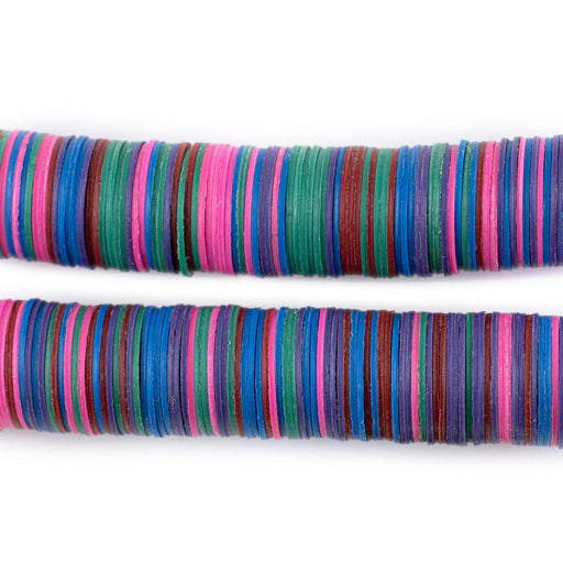 Orchid Medley Vinyl Phono Record Beads (14mm) - The Bead Chest