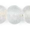 Super Jumbo Clear Recycled Glass Beads (35mm)
