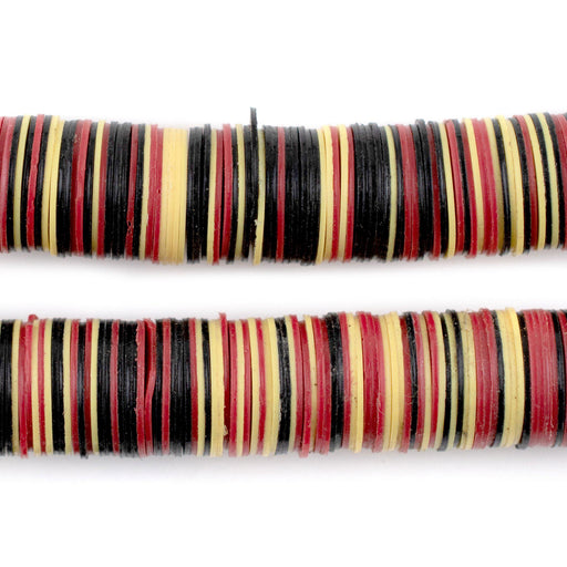 Ghana Medley Vinyl Phono Record Beads (14mm) - The Bead Chest