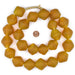 Super Jumbo Light Orange Bicone Recycled Glass Beads (35mm) - The Bead Chest