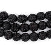 Black Rudraksha Mala Prayer Beads (10mm)