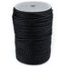 4.0mm Black Round Braided Bolo Leather Cord (3ft) - The Bead Chest