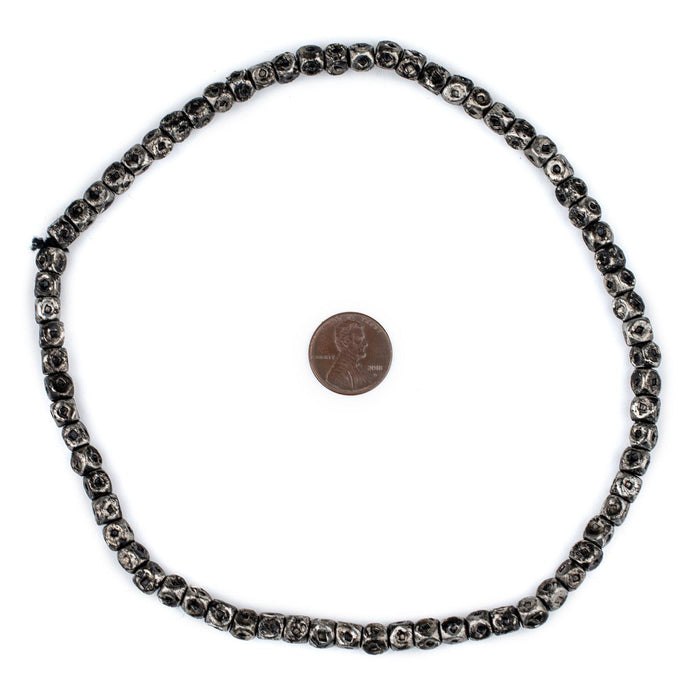 Silver Tuareg Cornerless Cube Beads (6mm) - The Bead Chest