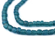 Mottled Vintage Blue Java Glass Beads (4-6mm) - The Bead Chest
