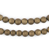 Gold Round Druzy Agate Beads (8mm)