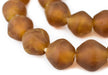 Jumbo Amber Bicone Recycled Glass Beads (25mm) - The Bead Chest