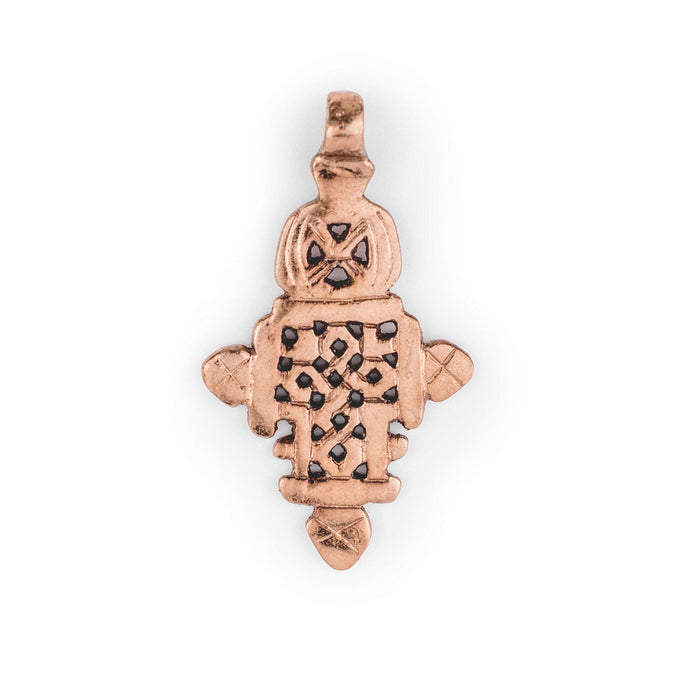 Copper Coptic Cross Pendant (65x36mm) - The Bead Chest