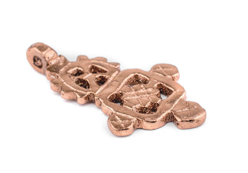 Copper Coptic Cross Pendant (40x22mm) - The Bead Chest