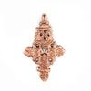 Copper Coptic Cross Pendant (62x37mm)