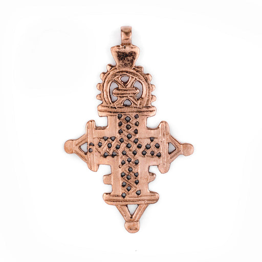 Copper Coptic Cross Pendant (89x56mm)