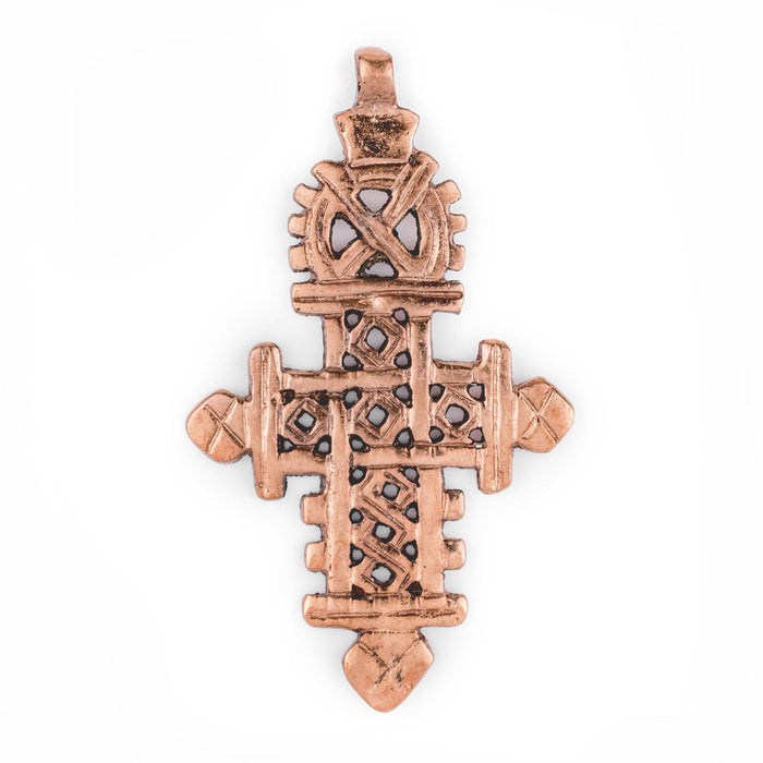 Copper Coptic Cross Pendant (86x50mm) - The Bead Chest