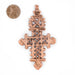 Copper Coptic Cross Pendant (86x50mm) - The Bead Chest