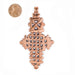 Copper Coptic Cross Pendant (86x47mm) - The Bead Chest