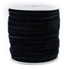 5.0mm Black Flat Suede Leather Cord (75ft)