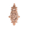 Copper Coptic Cross Pendant (76x39mm)