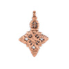 Copper Coptic Cross Pendant (60x39mm)