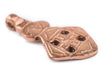 Copper Coptic Cross Pendant (38x20mm) - The Bead Chest