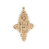 Brass Ethiopian Coptic Cross (63x38mm)