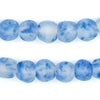 Speckled Cobalt Blue Recycled Glass Beads (14mm)