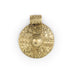 Brass Tribal Shield Pendant (55x45mm) - The Bead Chest