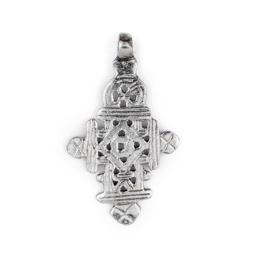 Silver Ethiopian Coptic Cross (68x40mm)