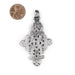 Silver Ethiopian Coptic Cross (68x40mm) - The Bead Chest