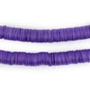 Purple Vinyl Phono Record Beads (8mm)