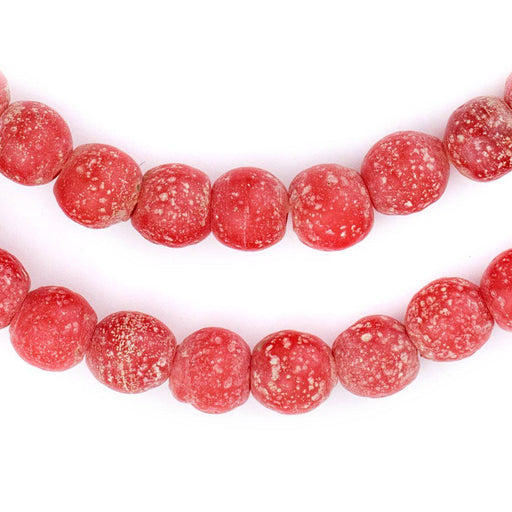 Red Ancient Style Java Glass Beads (9mm) - The Bead Chest