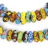 House Medley Fused Rondelle Recycled Glass Beads (14mm)