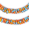 Sun and Sea Fused Rondelle Beads (11mm)