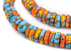 Sun and Sea Fused Rondelle Beads (11mm) - The Bead Chest