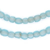 Bright Clear Marine Recycled Glass Beads (9mm)