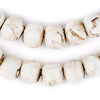 Vintage Round Naga Conch Shell Beads (14x17mm)
