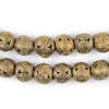 Cameroon-Style Brass Filigree Globe Beads (12mm)